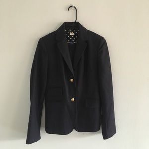 Navy blue wool J. Crew blazer, sz 4